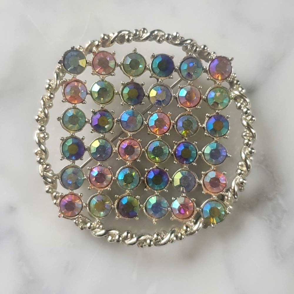 Signed Emmons Aurora Boralis Brooch